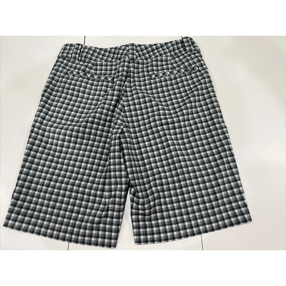 WOMENS NIKE GOLF DRI FIT PLAID SHORTS 10 Medium